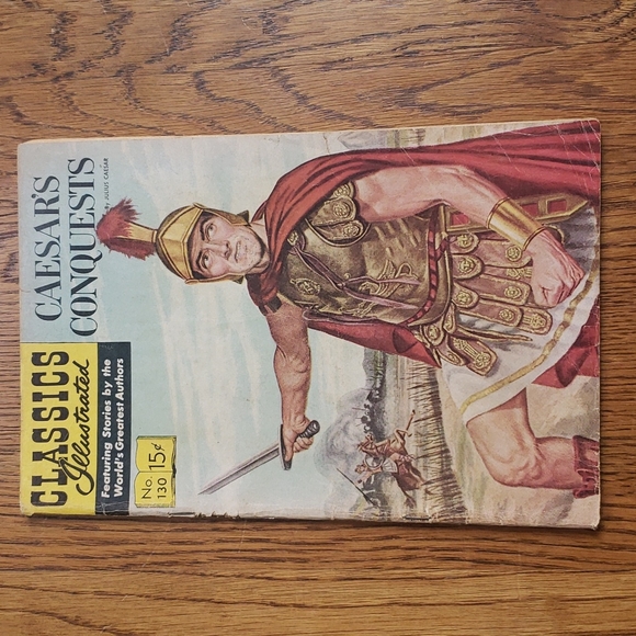 Vintage 50s Classics Illustrated No. 130 Caesar's Conquests Julius Caesar Comic - Picture 1 of 16